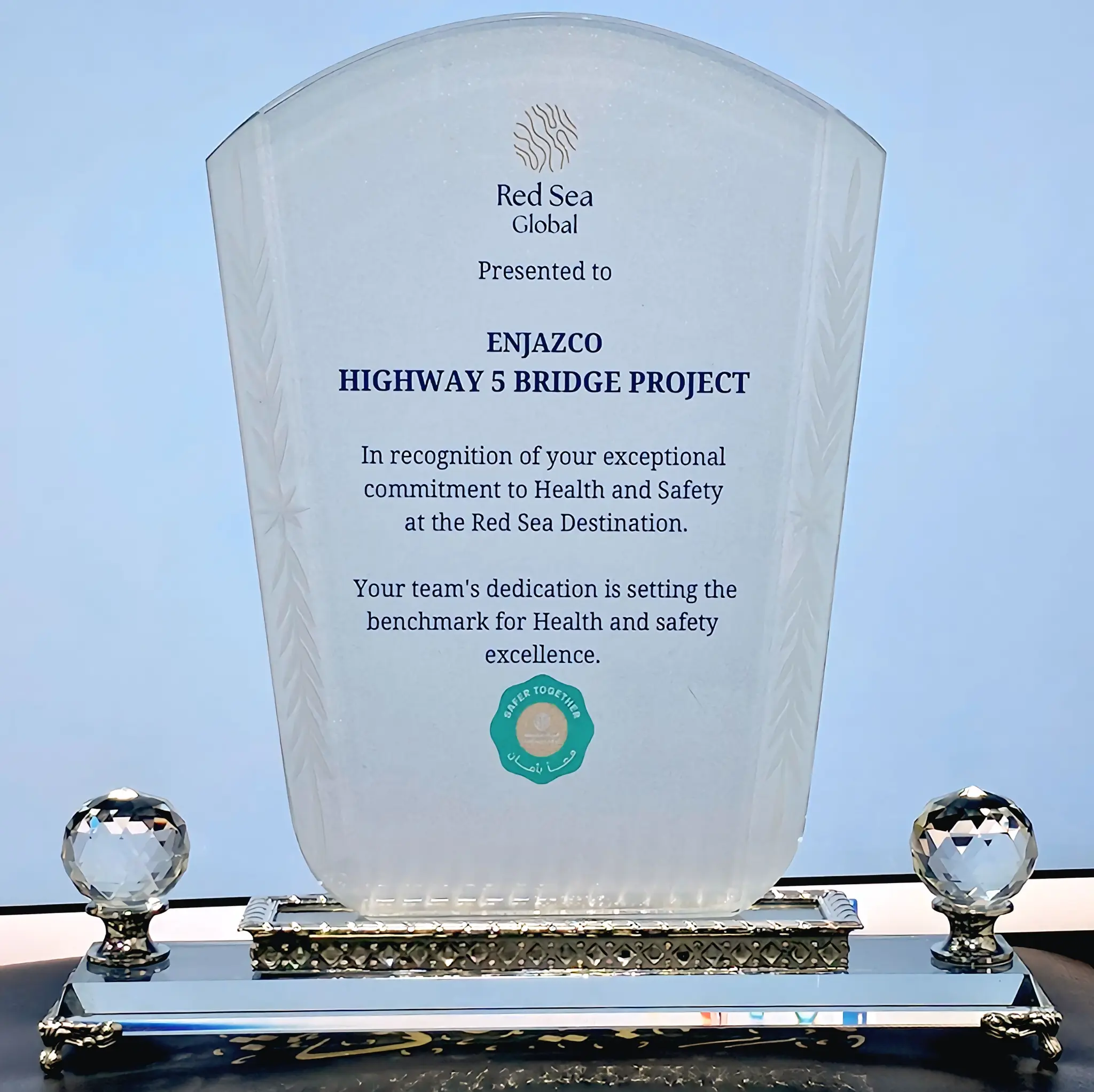 Red Sea Global Certificate of Appreciation 4